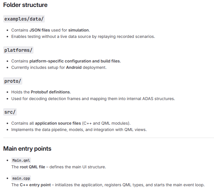 Qt SR HMI Template Content