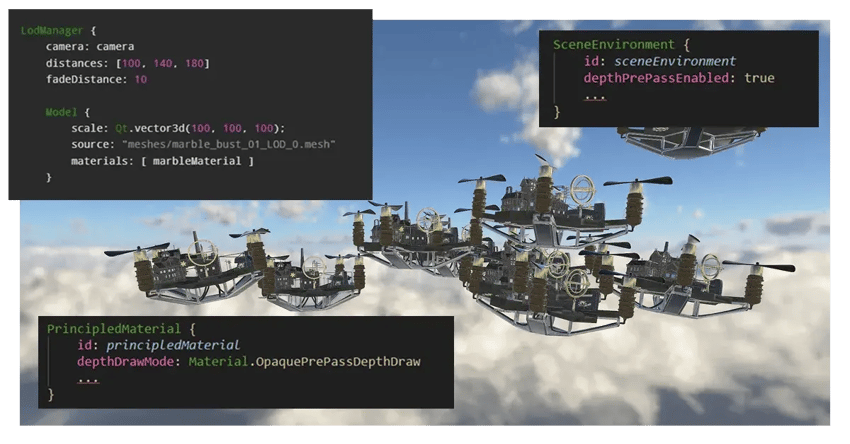 Qt's 3D Framework, examples of what will be shown in the 3D performance webinar