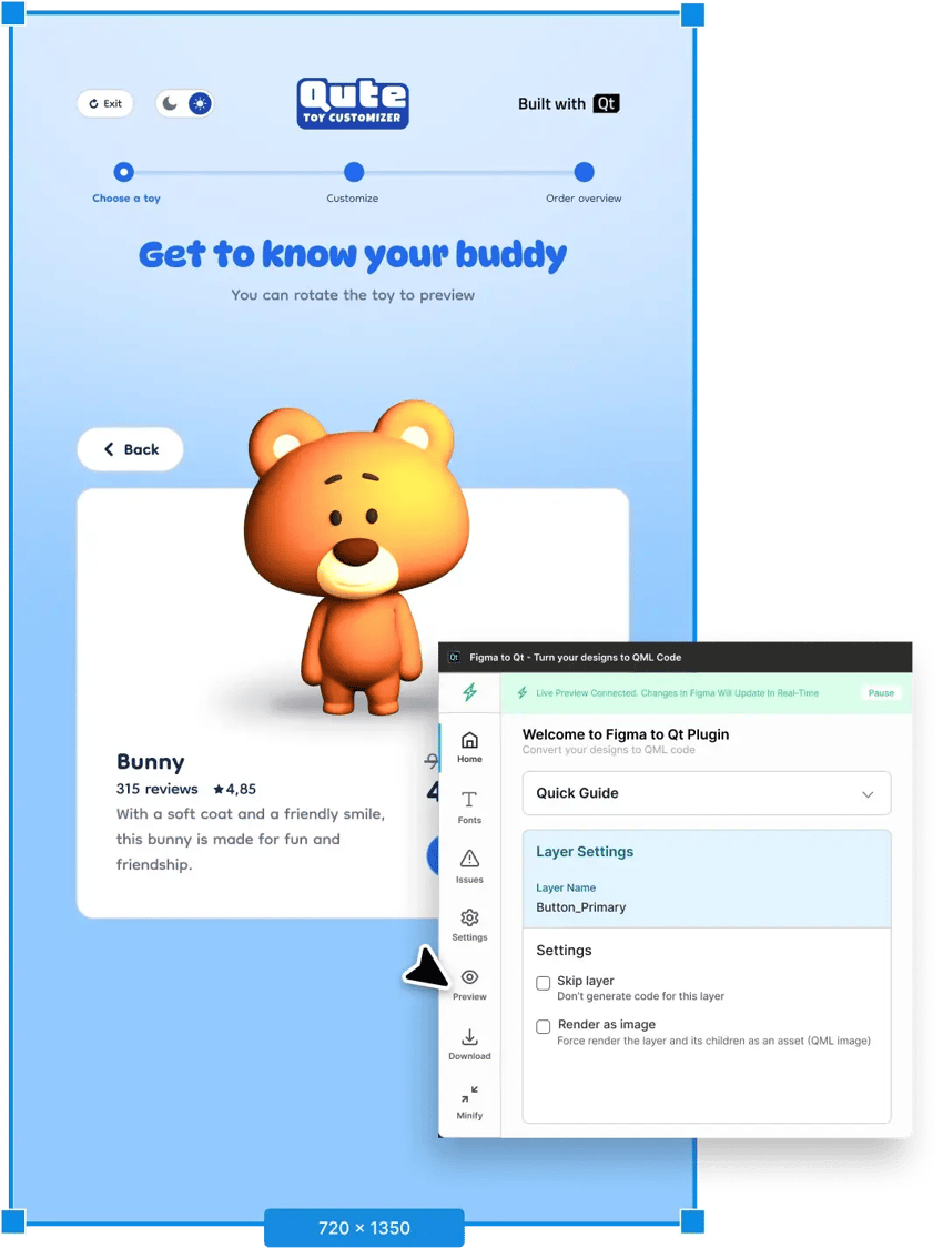 Qt-Examples-MobileAppDevelopment-FigmaToQt