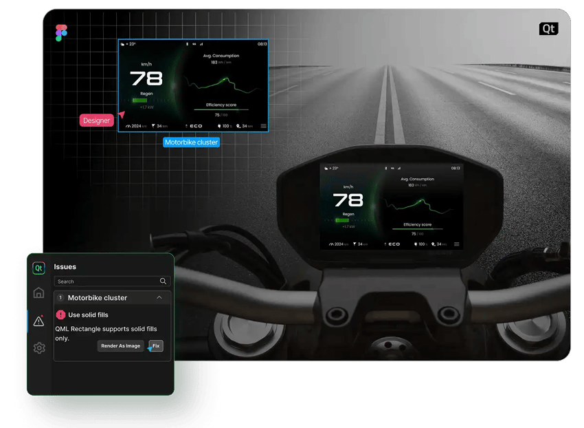 Qt-plugin-Figma-GUI-design-tool-hero-dark-green