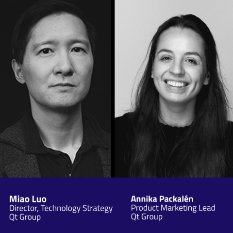 Image introducing the two speakers of the technical debt video broadcast