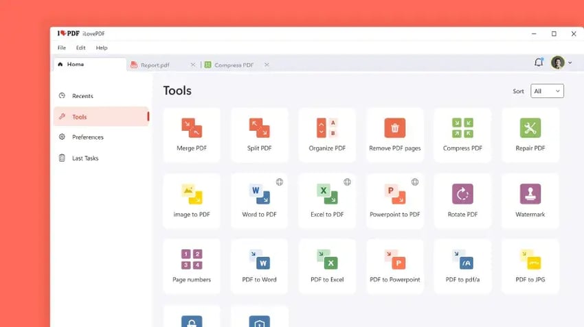 BuiltWithQt-iLovePDF-UIExample-Tools-854x480