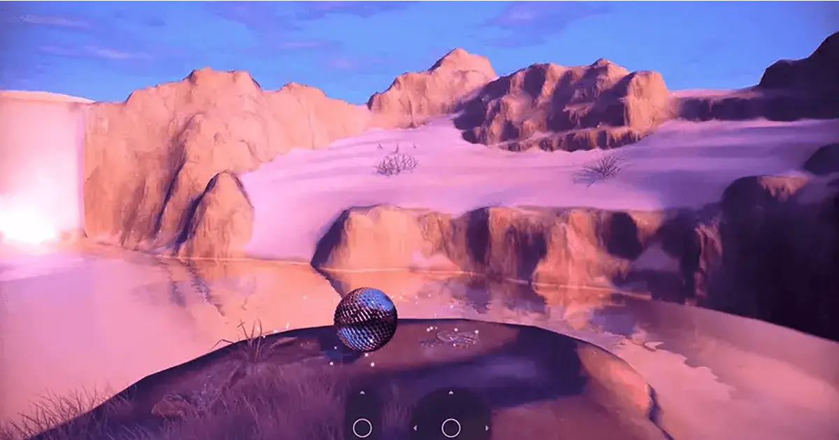 Qt's 3D framework example on adding flare, glow and other 3D effects, featuring a hyperrealistic 3D scene